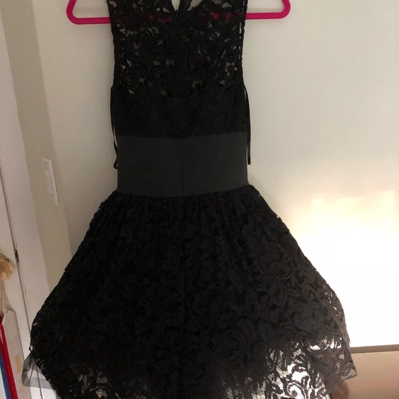 Black Ruffle Mini Dress - Picture 2 of 2